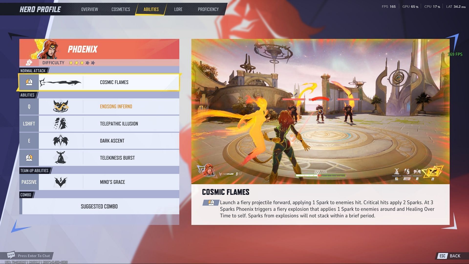 Phoenix's abilities (Image via Sportskeeda Gaming || NetEase Games)